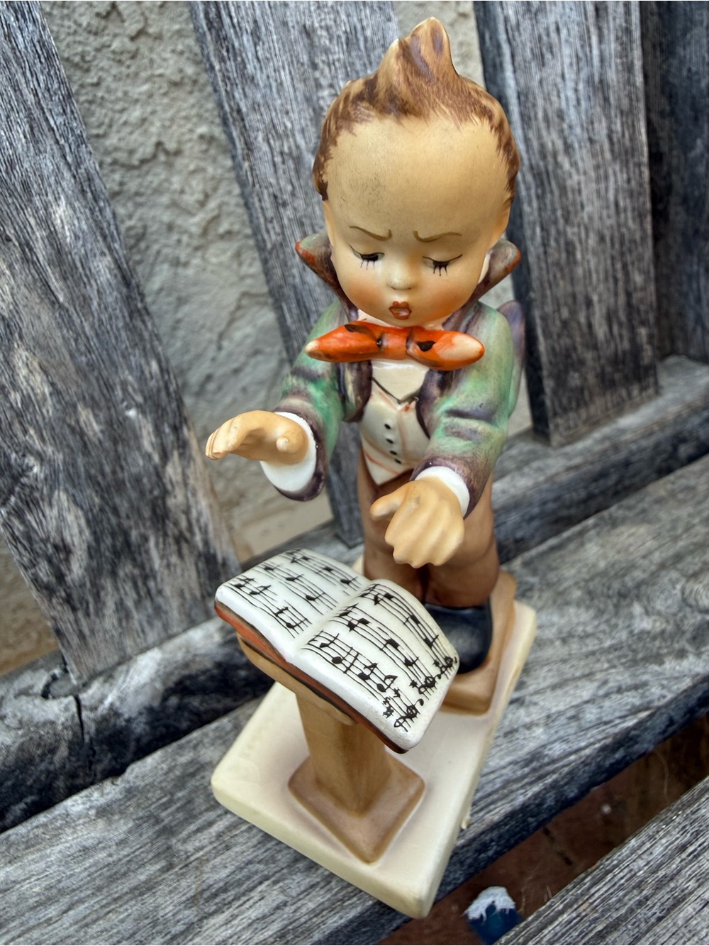 M.I. Hummel "Band Leader" Porcelain Figurine, #129, Germany, Vintage Figure Home